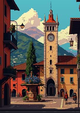 Trento pixel art