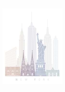 NEW YORK SKYLINE POSTER