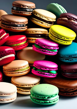 Macarons Baking Bakery