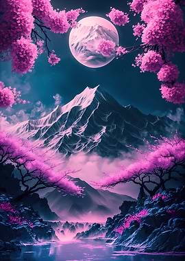 Cherry Blossom Japan Art