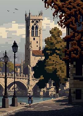 Avignon pixel art