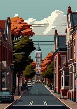 Hilversum Pixel art
