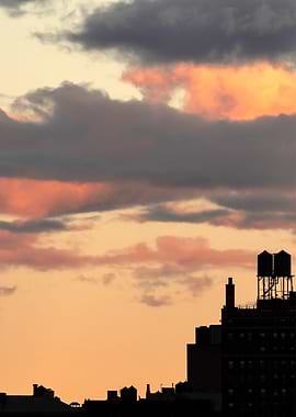 Water Towers at Sunrise
