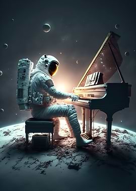 Piano in space
