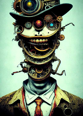 Steampunk Evil Clown 3