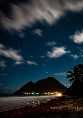 Starry night at le Diamant