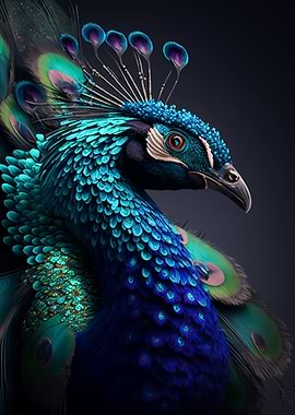 Magnificent peacock
