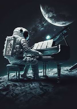 Piano in space