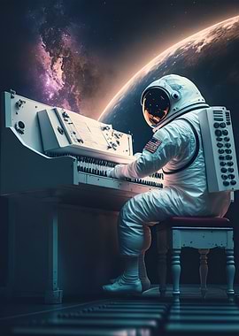 Piano in space