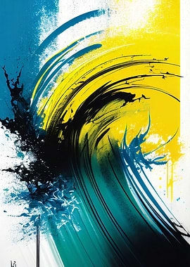 Abstract Ocean Symphony