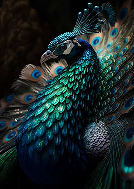 Magnificent peacock