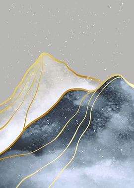 Abstract Mountain art