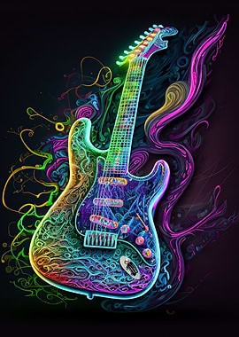 Neon guitar