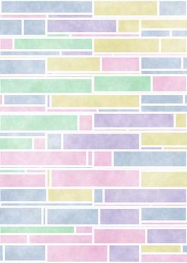 Colorful Pastel Mondrian