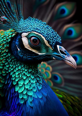 Magnificent peacock