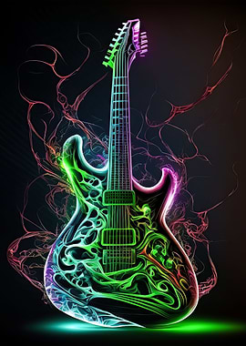 Neon guitar