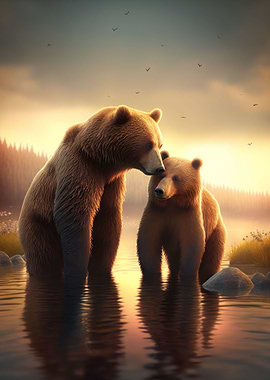 Romantic Bears Love