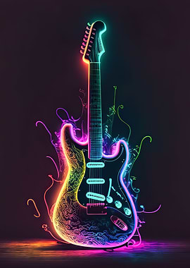 Neon guitar
