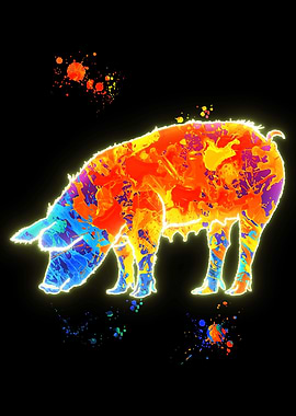 Neon pig