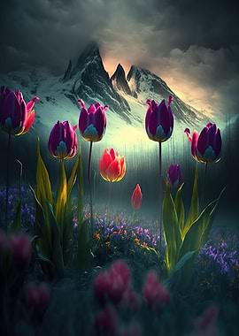 Tulip flowers