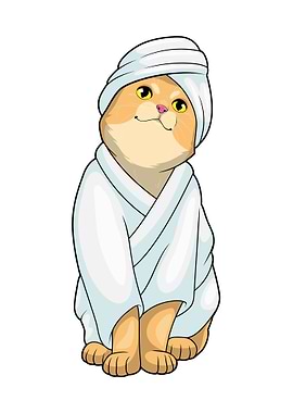 Cat Bath Bathrobe