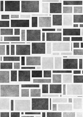 Monochrome Modern Mondrian