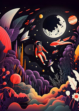 astronaut little girl