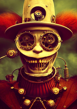 Steampunk Evil Clown 5