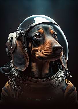 Dachshund Astronaut