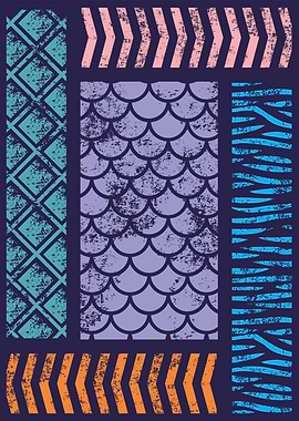 PUZZLE SQUARE GRUNGE