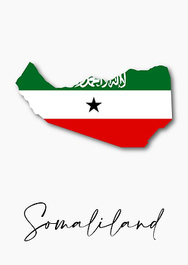 Somaliland Map Flag