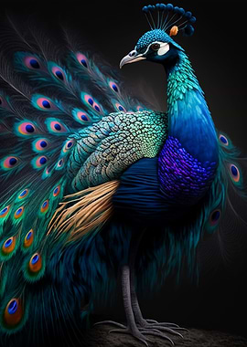 Magnificent peacock
