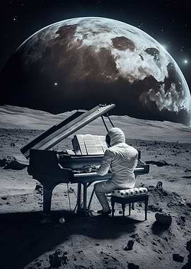 Piano in space