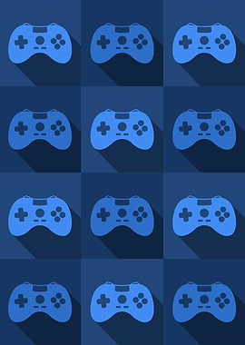 Gamer Controllers Blue