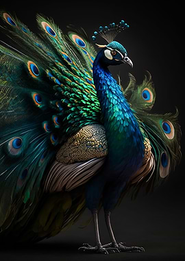Magnificent peacock
