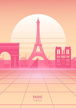 Paris Pastel Vaporwave