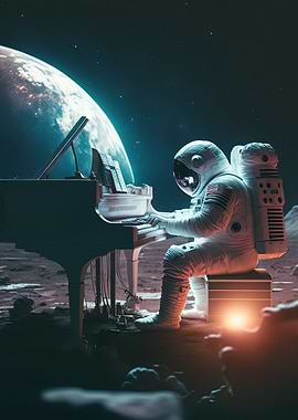 Piano in space