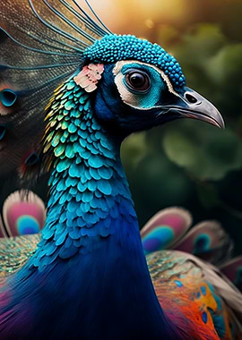 Magnificent peacock