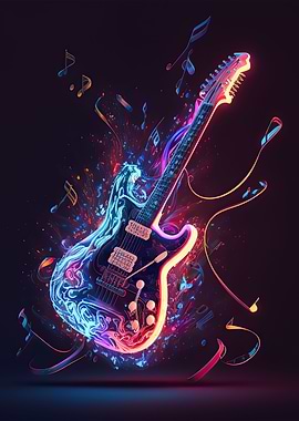 Neon guitar