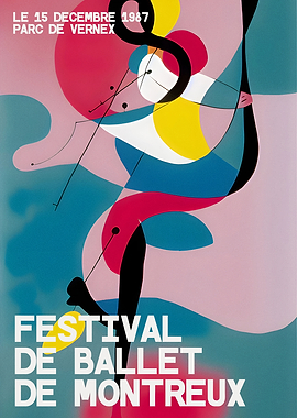 Art Deco Ballet Poster Art