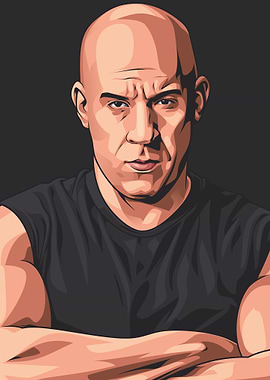 Vin Diesel Vektor art