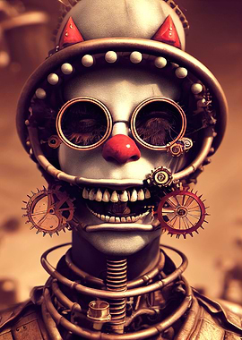 Steampunk Evil Clown 12