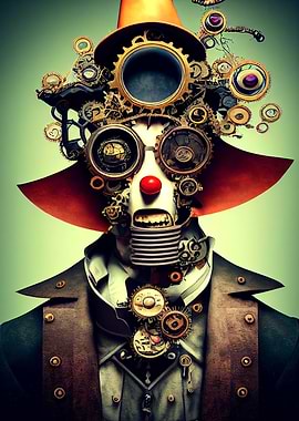 Steampunk Evil Clown 7
