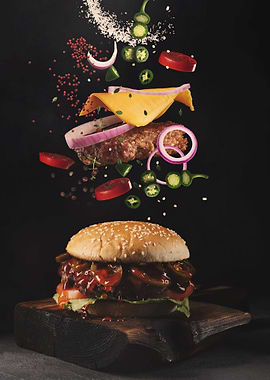 Spicy jalapen burger