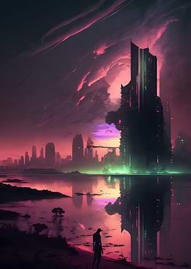 Futuristic City Building