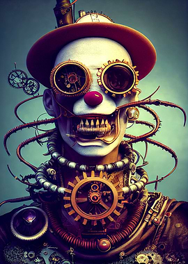 Steampunk Evil Clown 13