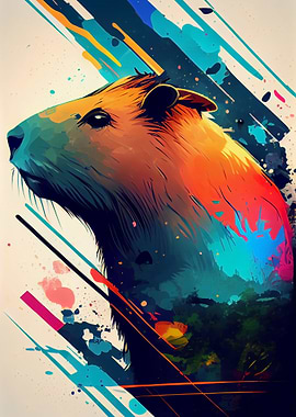 Capybara Colorful