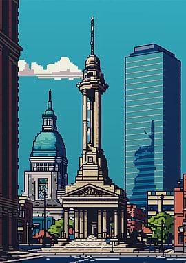 Indianapolis Pixel art