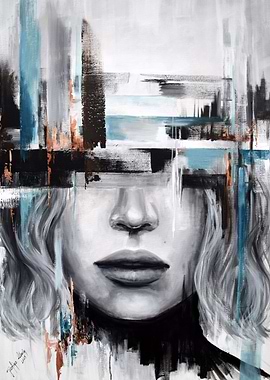 Abstract face painting