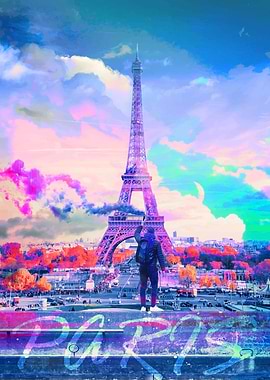 Paris Eiffel Tower art